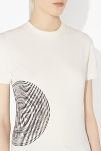 Le Baby Tee Tampon Laurier Blanc - Offwhite & Black