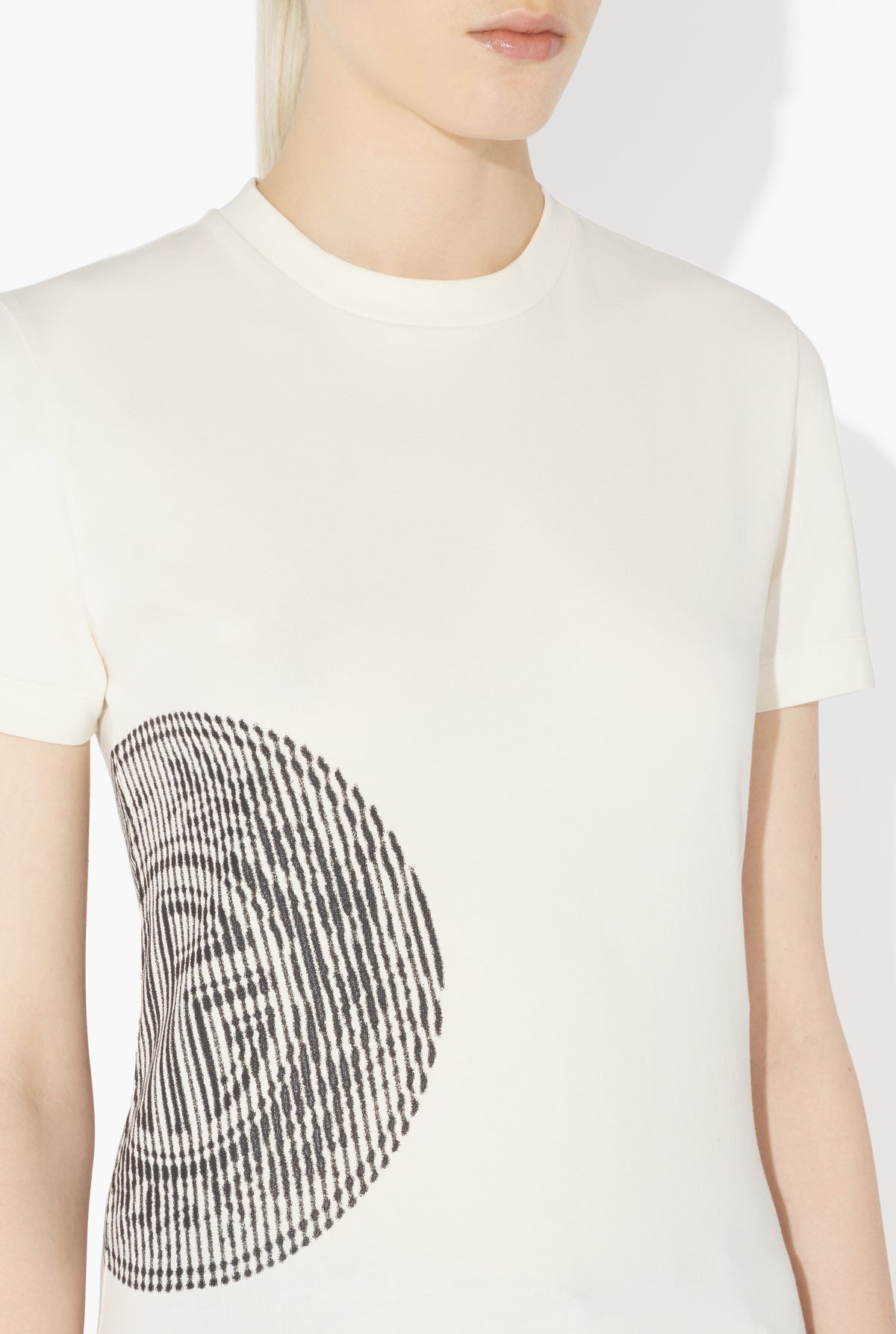 Le Baby Tee Tampon Laurier Blanc - Offwhite & Black