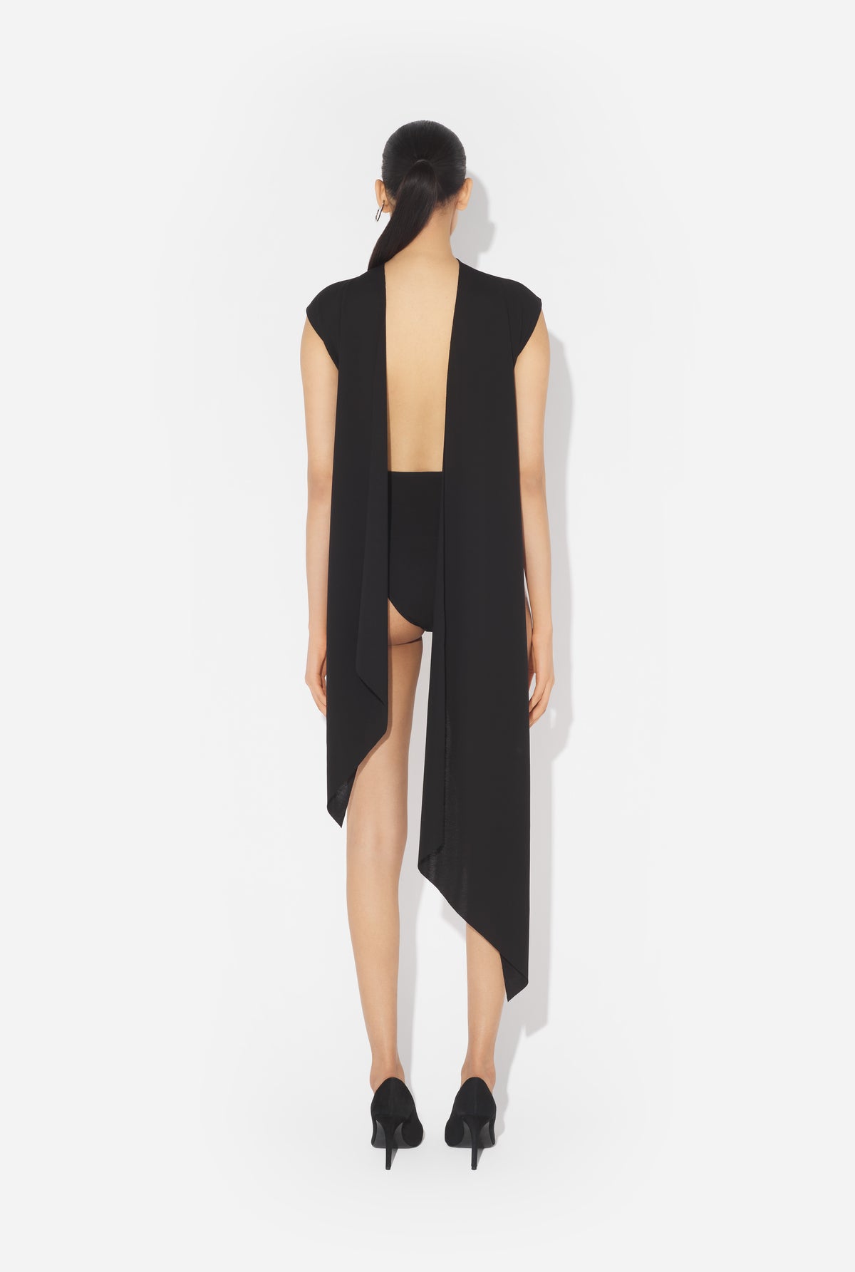 Jersey Body With Cups - Black