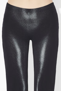 Mesh Straight Trouser Printed "Body Dust" - Black & Silver