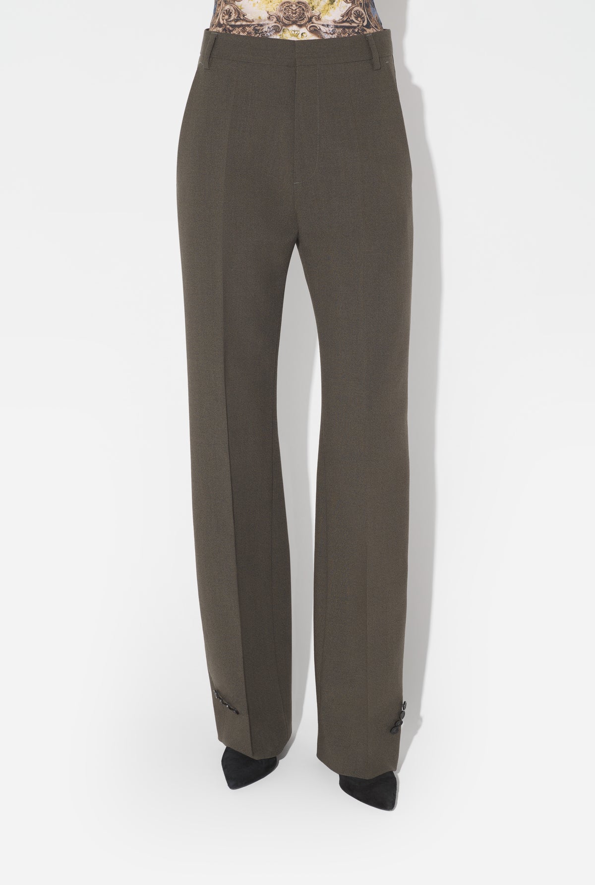 Le Pantalon À Boutonnières - Khaki