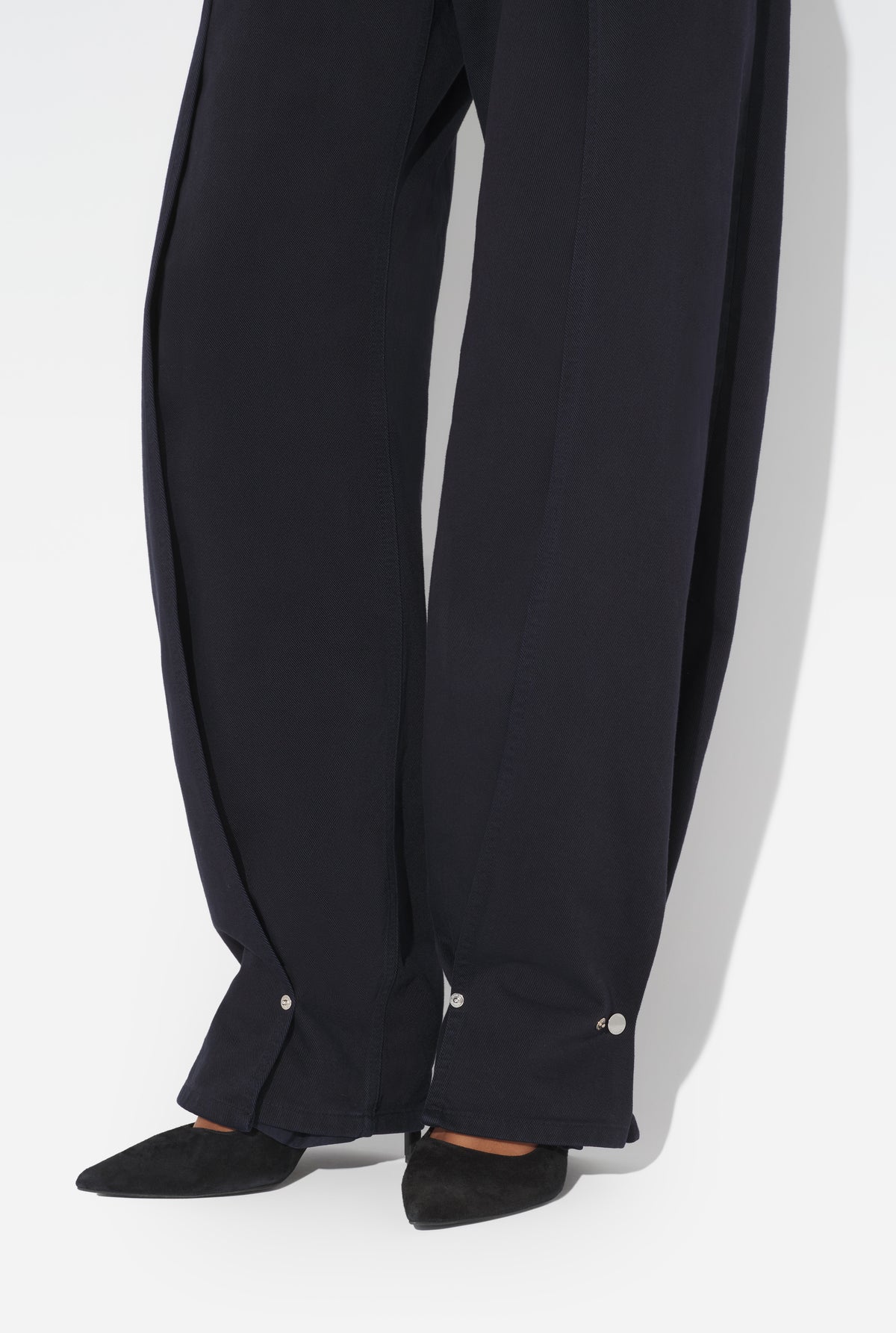 Le Jean Denim À Pressions - Navy