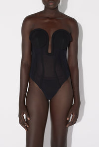 Body corset en tulle - Black