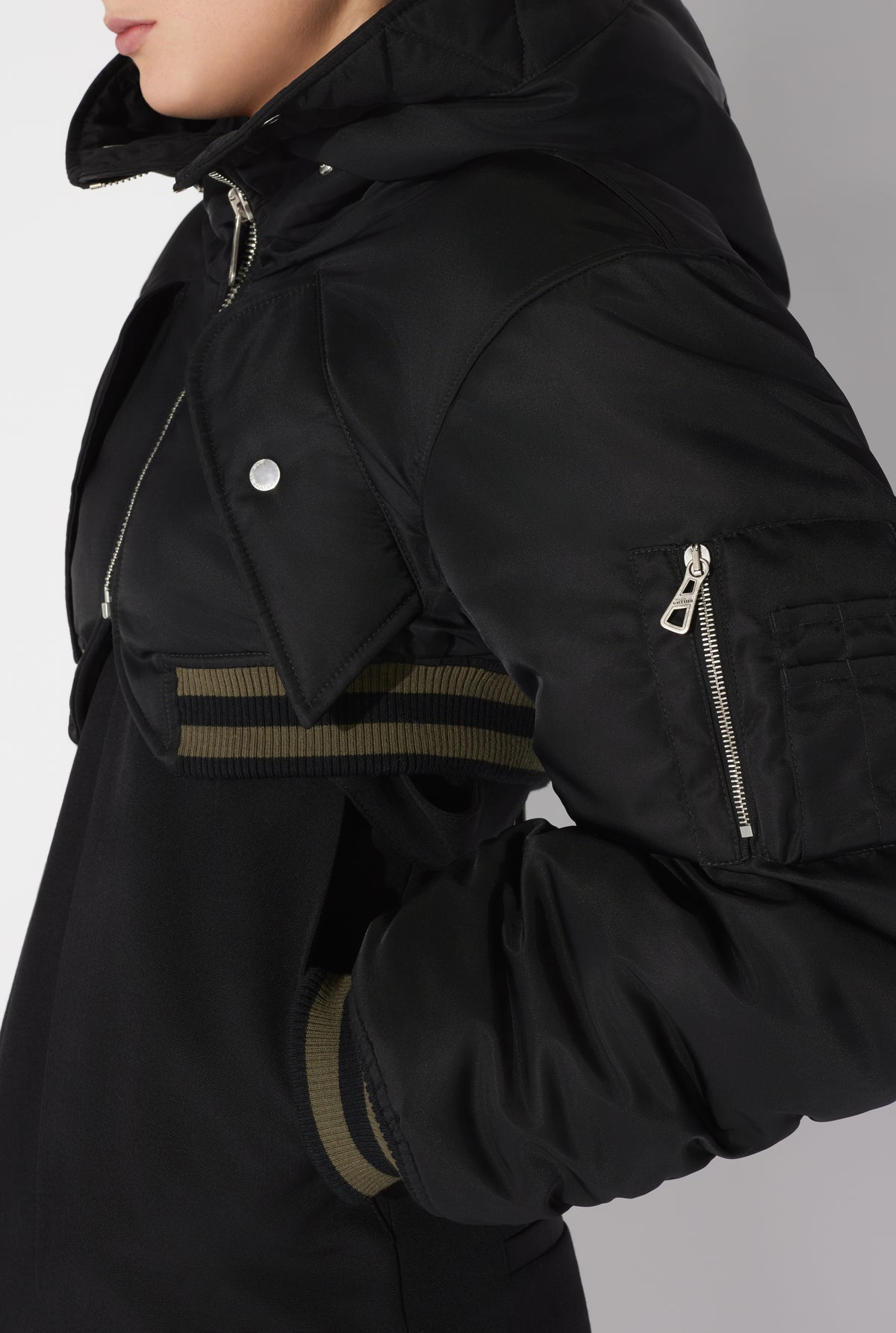 Le Bomber Court Matelassé - Black