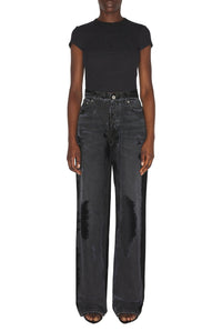 Pantalon à détails en denim - Vintage Black