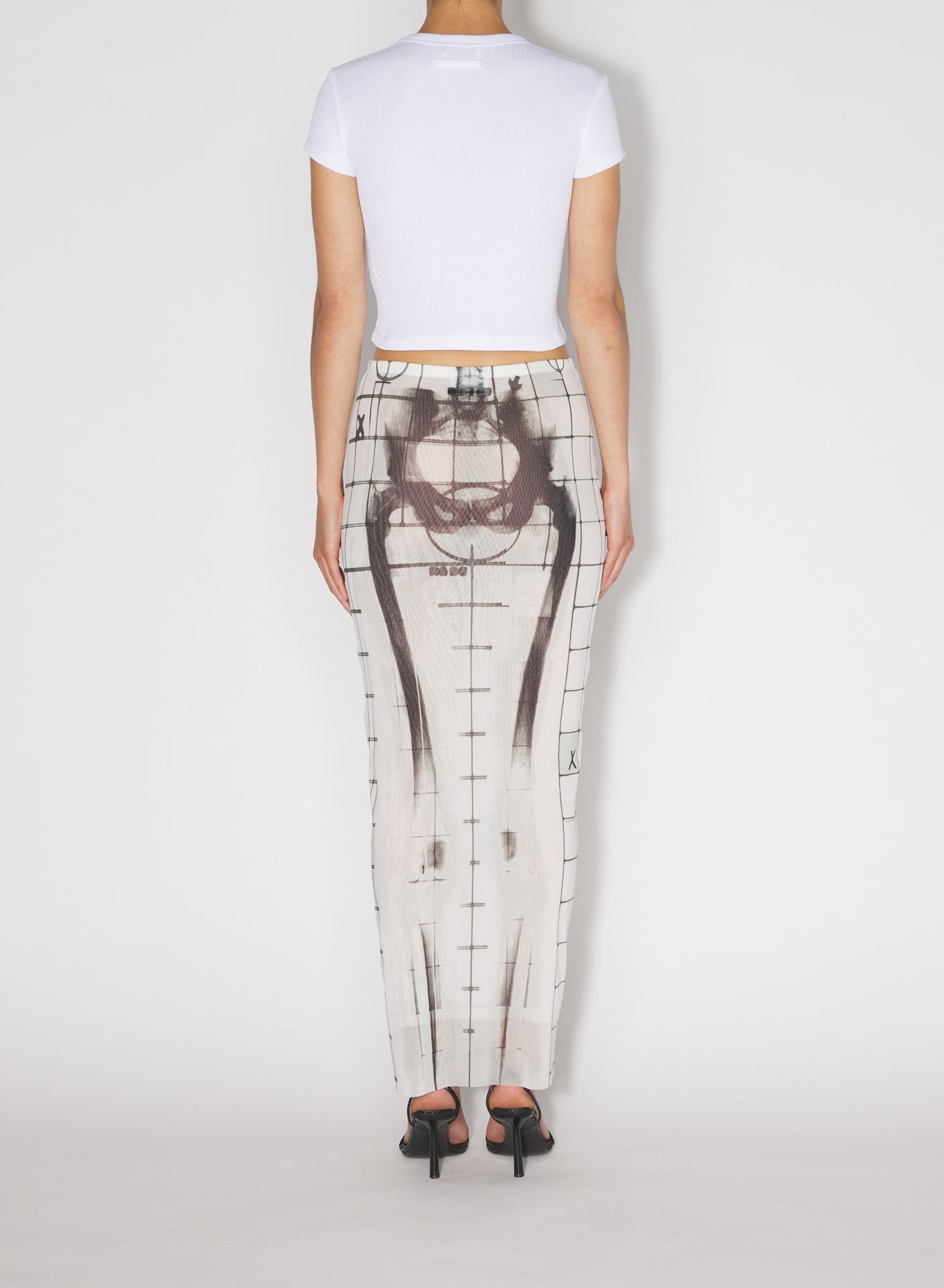 Jupe longue Squeletor - White & Black
