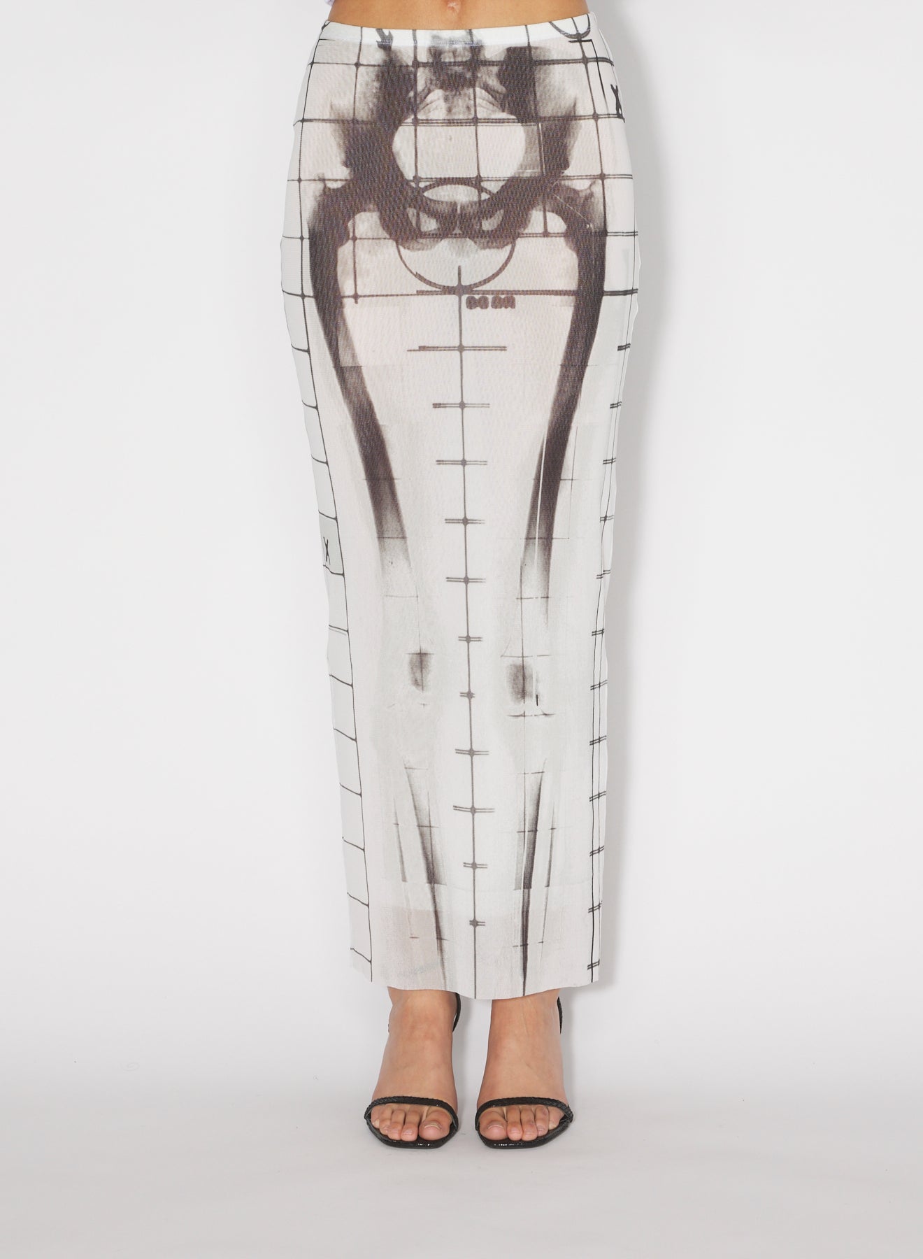 Jupe longue Squeletor - White & Black
