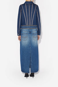 Double denim coat - Indigo & Vintage blue