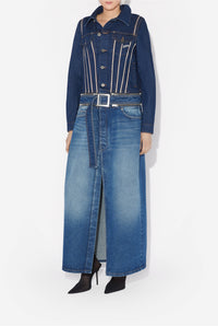 Double denim coat - Indigo & Vintage blue