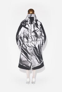 Parka Trompe-L'œil en coton - Black & White