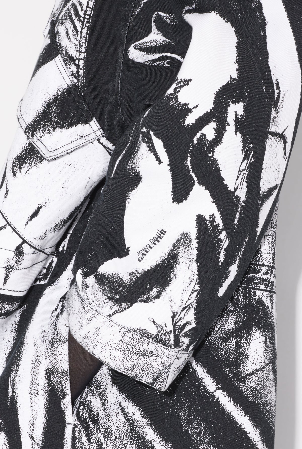 Parka Trompe-L'œil en coton - Black & White