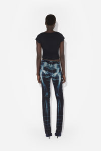 Mesh Trouser Printed "Squeletor" - Black & Navy & Lightblue