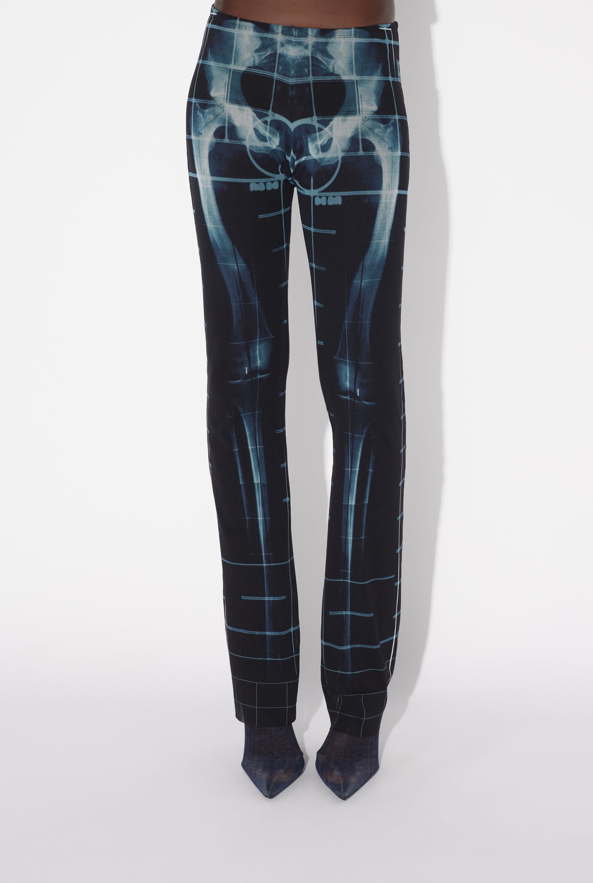 Mesh Trouser Printed "Squeletor" - Black & Navy & Lightblue