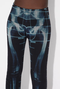 Mesh Trouser Printed "Squeletor" - Black & Navy & Lightblue