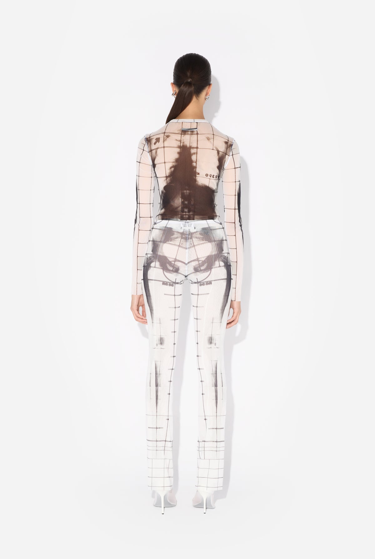 Le Pantalon Squeletor Blanc - White & Black