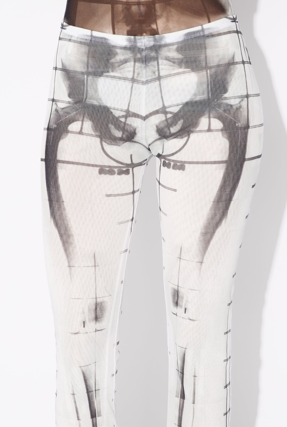 Le Pantalon Squeletor Blanc - White & Black