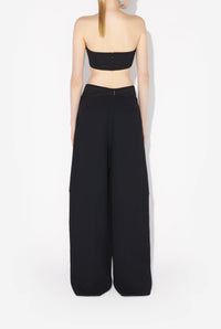 Pantalon ample à fermeture éclair - Black