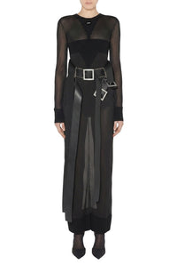 Robe longue à logo - Black