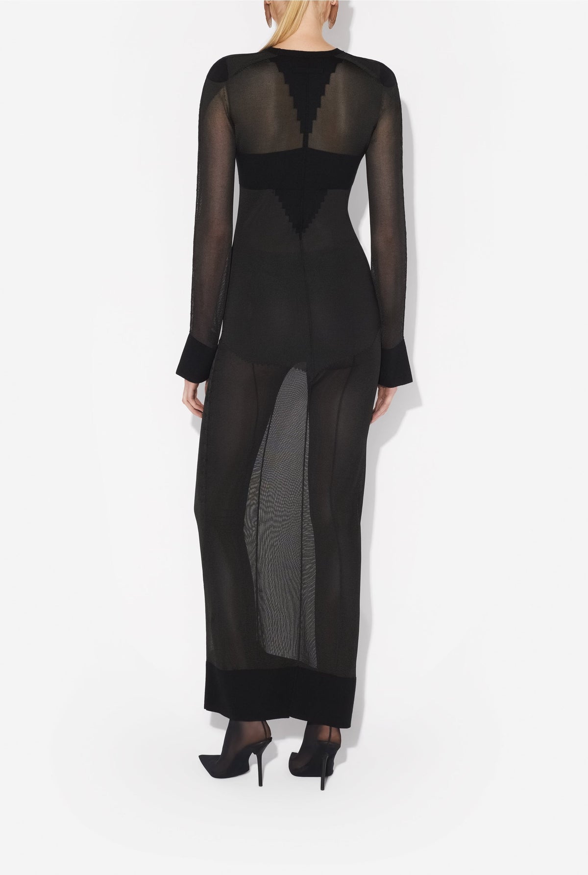 Robe longue à logo - Black