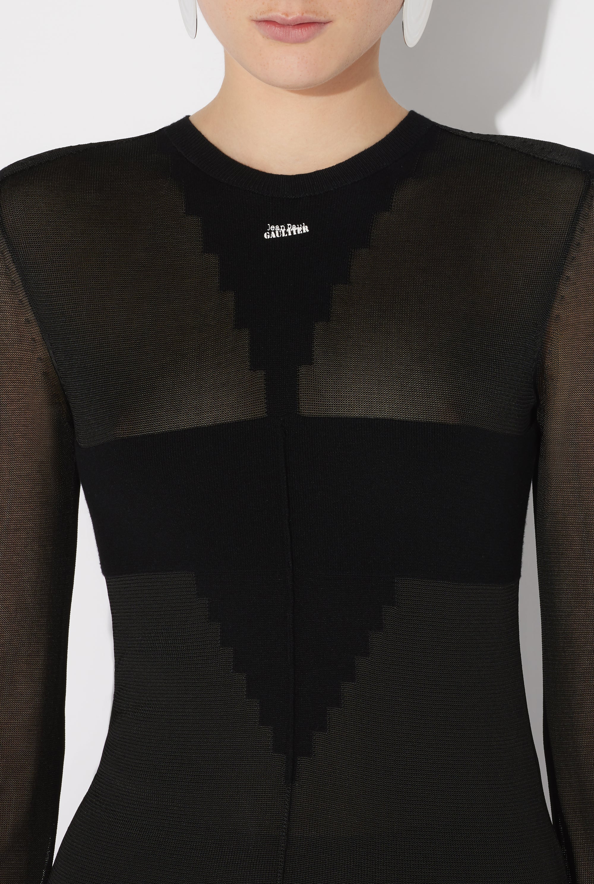Robe longue à logo - Black