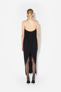 Robe corset bi-matière - Black