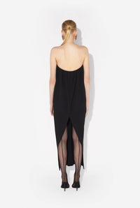 Robe corset bi-matière - Black