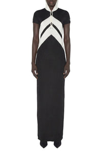 Robe longuee à chevrons - Black & White