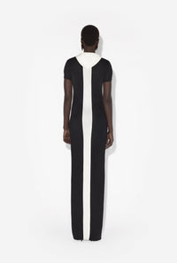 Robe longuee à chevrons - Black & White