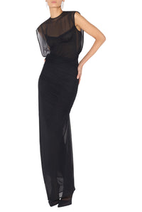 Jean Paul Gaultier flocked dress - Black