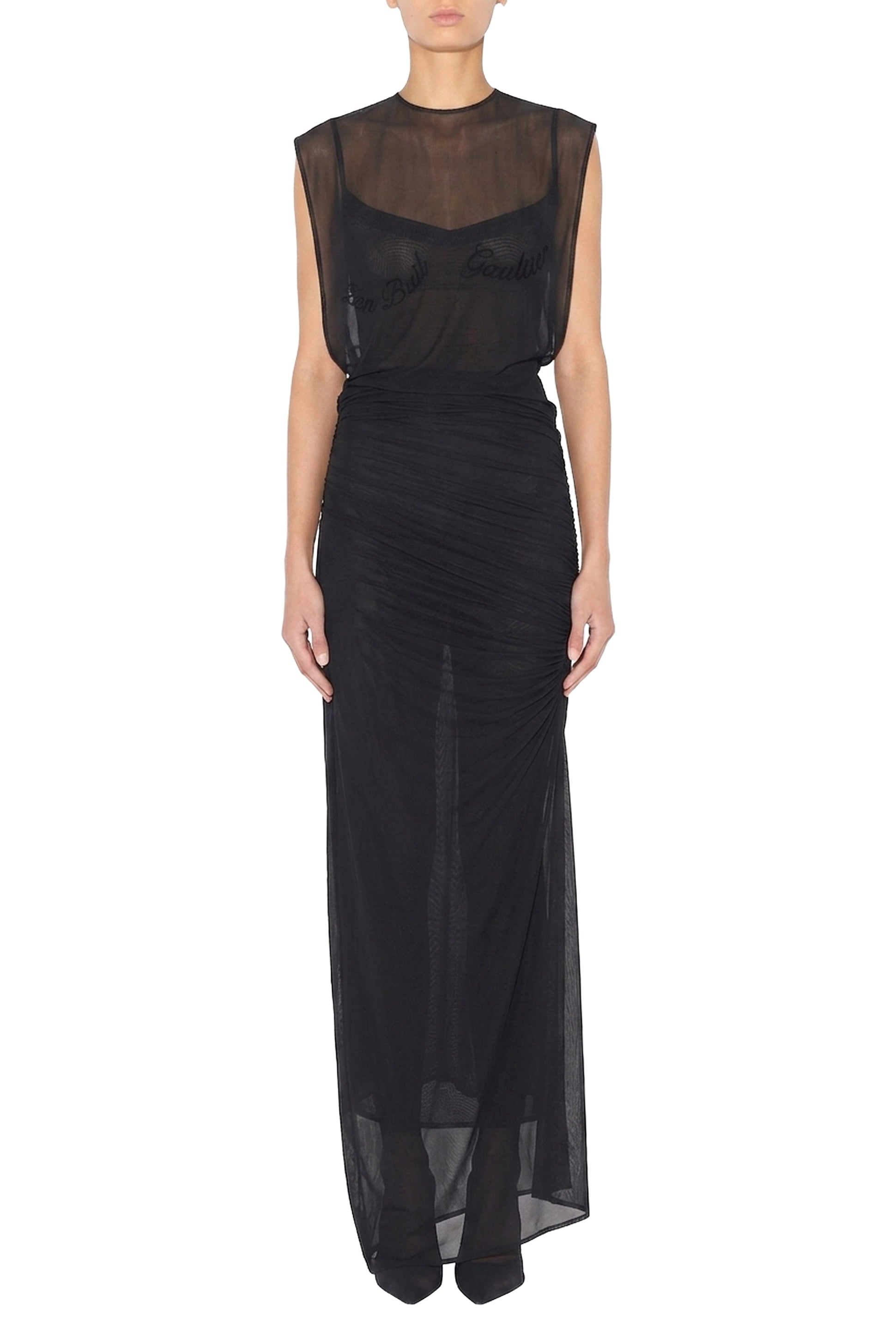 Robe floquée Jean Paul Gaultier - Black