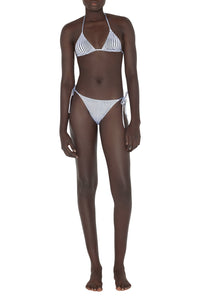 Haut de Bikini Pinstripe Body Morphing - White & Black