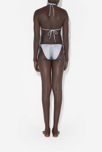 Haut de Bikini Pinstripe Body Morphing - White & Black