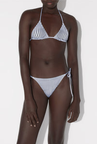 Haut de Bikini Pinstripe Body Morphing - White & Black