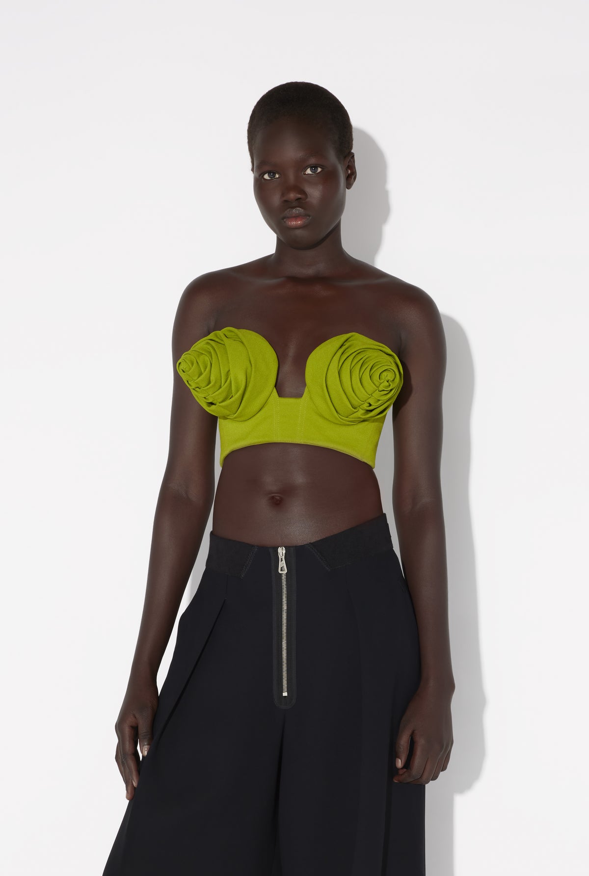 Jersey Bra With Conic Cup - Acidgreen