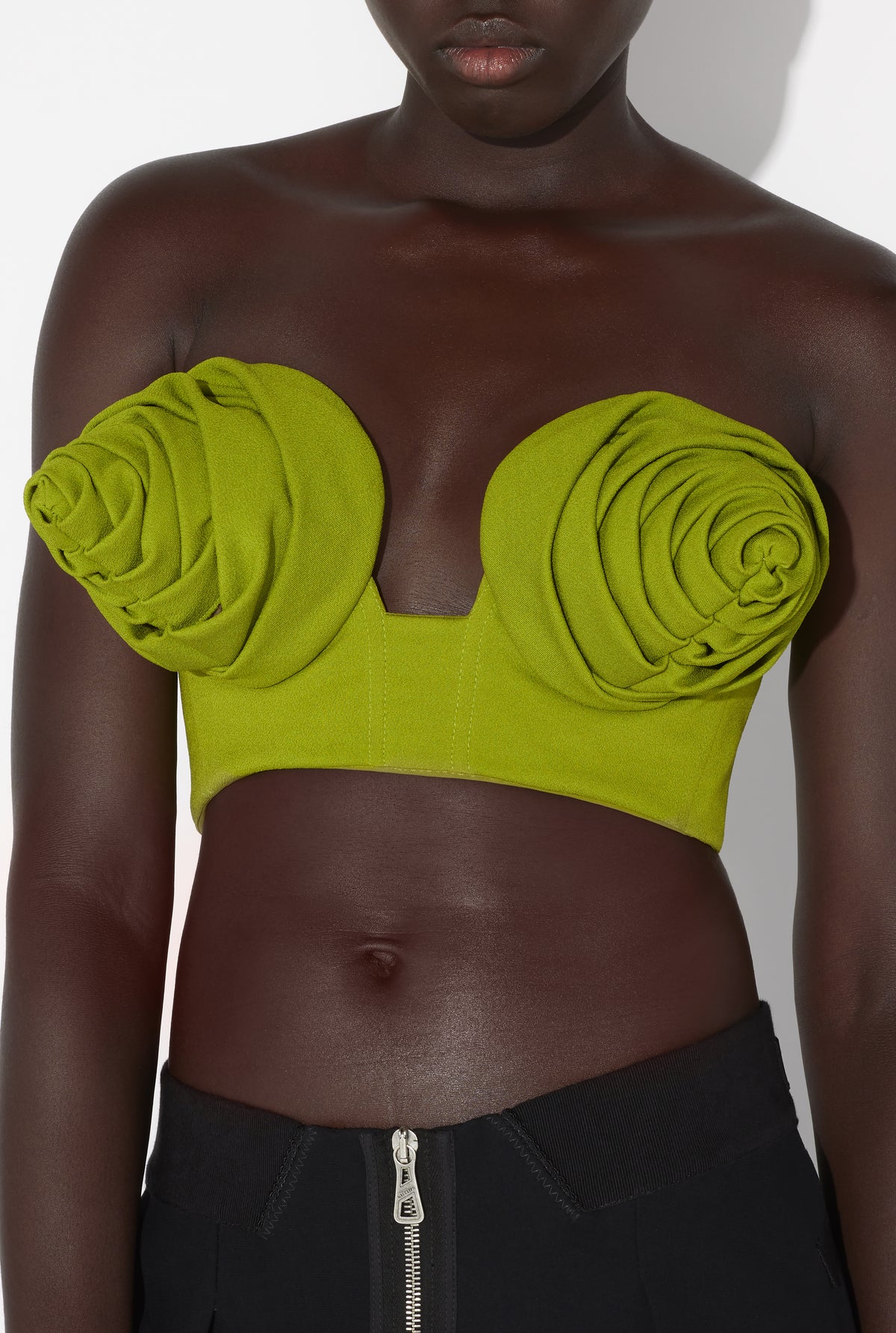 Jersey Bra With Conic Cup - Acidgreen