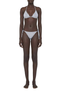 Pinstripe Body Morphing bikini bottoms - White & Black