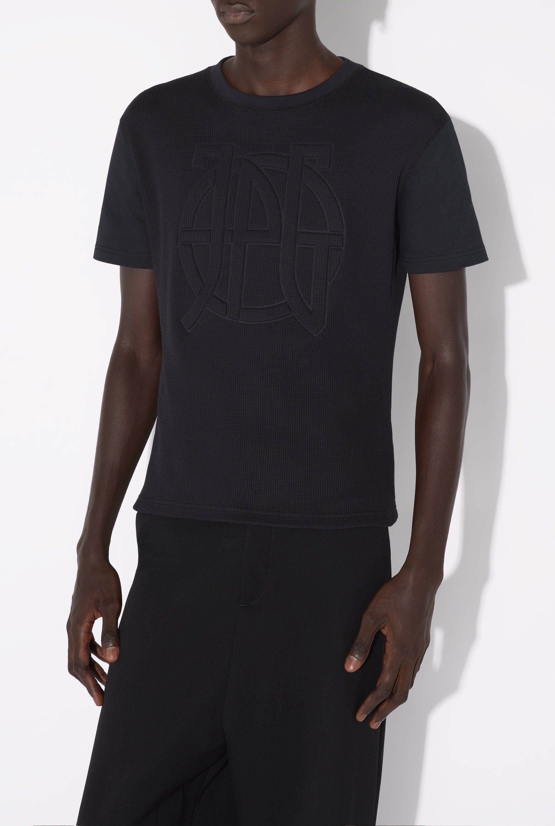 T-Shirt Oversize JPG en coton - Black
