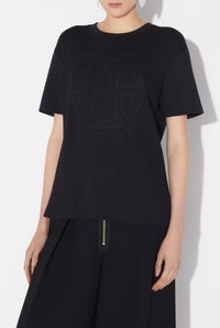 T-Shirt Oversize JPG en coton - Black