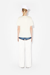 T-Shirt JPG en coton - Écru