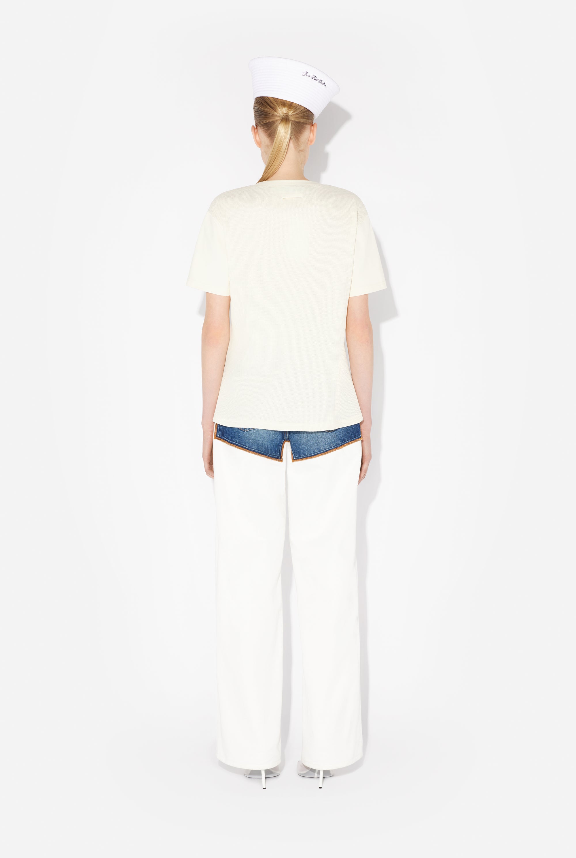 T-Shirt JPG en coton - Écru