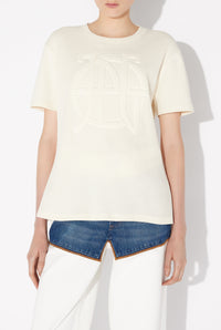T-Shirt JPG en coton - Écru