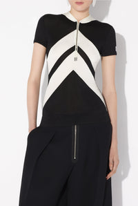 T-shirt à chevrons - Black & White
