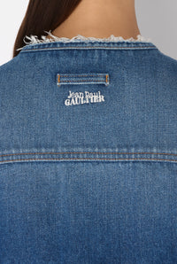 Veste ceinturée en denim - Vintage blue