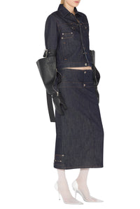 Veste Inversée en denim - Indigo