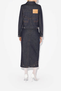 Veste Inversée en denim - Indigo