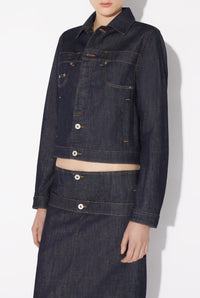 Veste Inversée en denim - Indigo