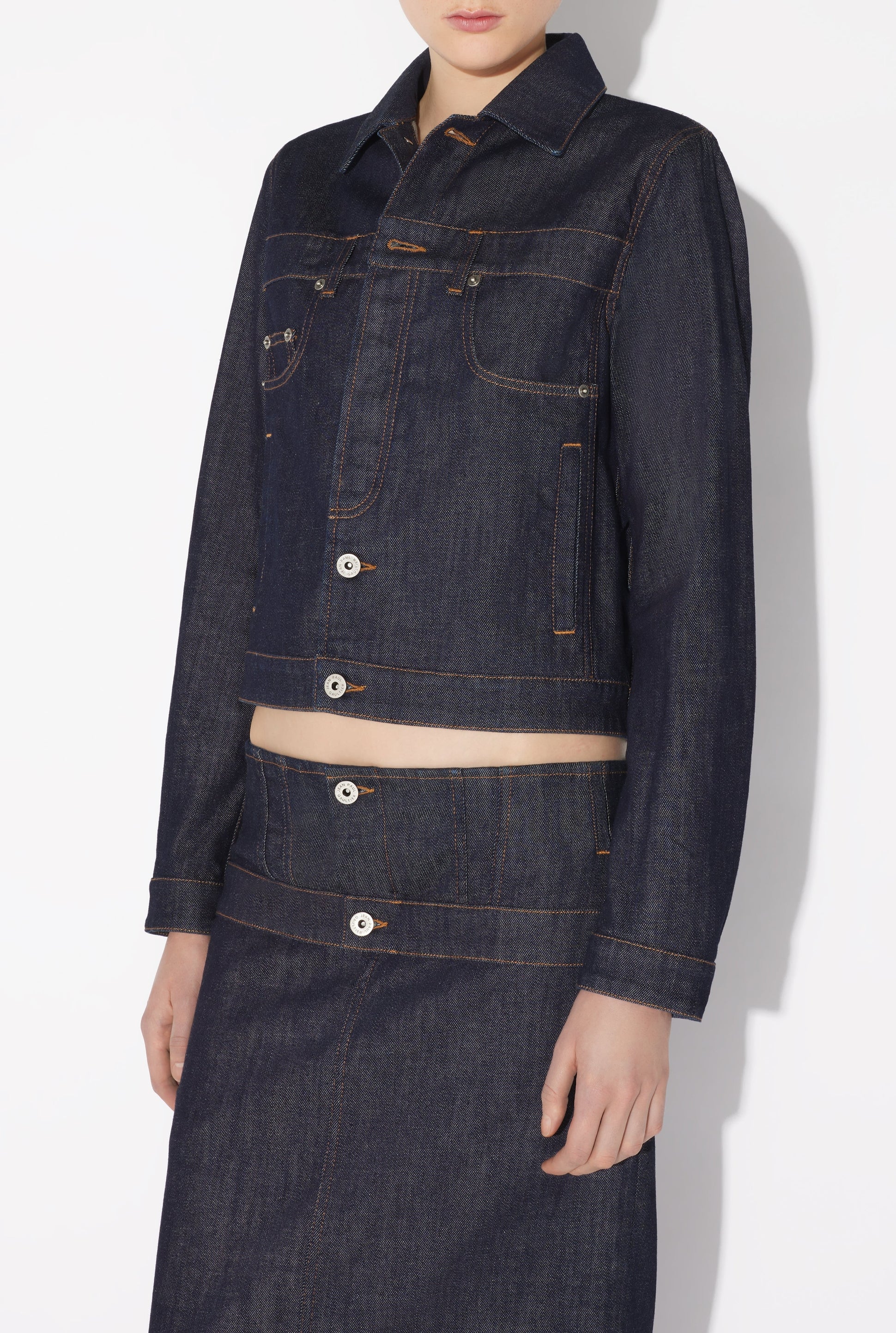 Veste Inversée en denim - Indigo