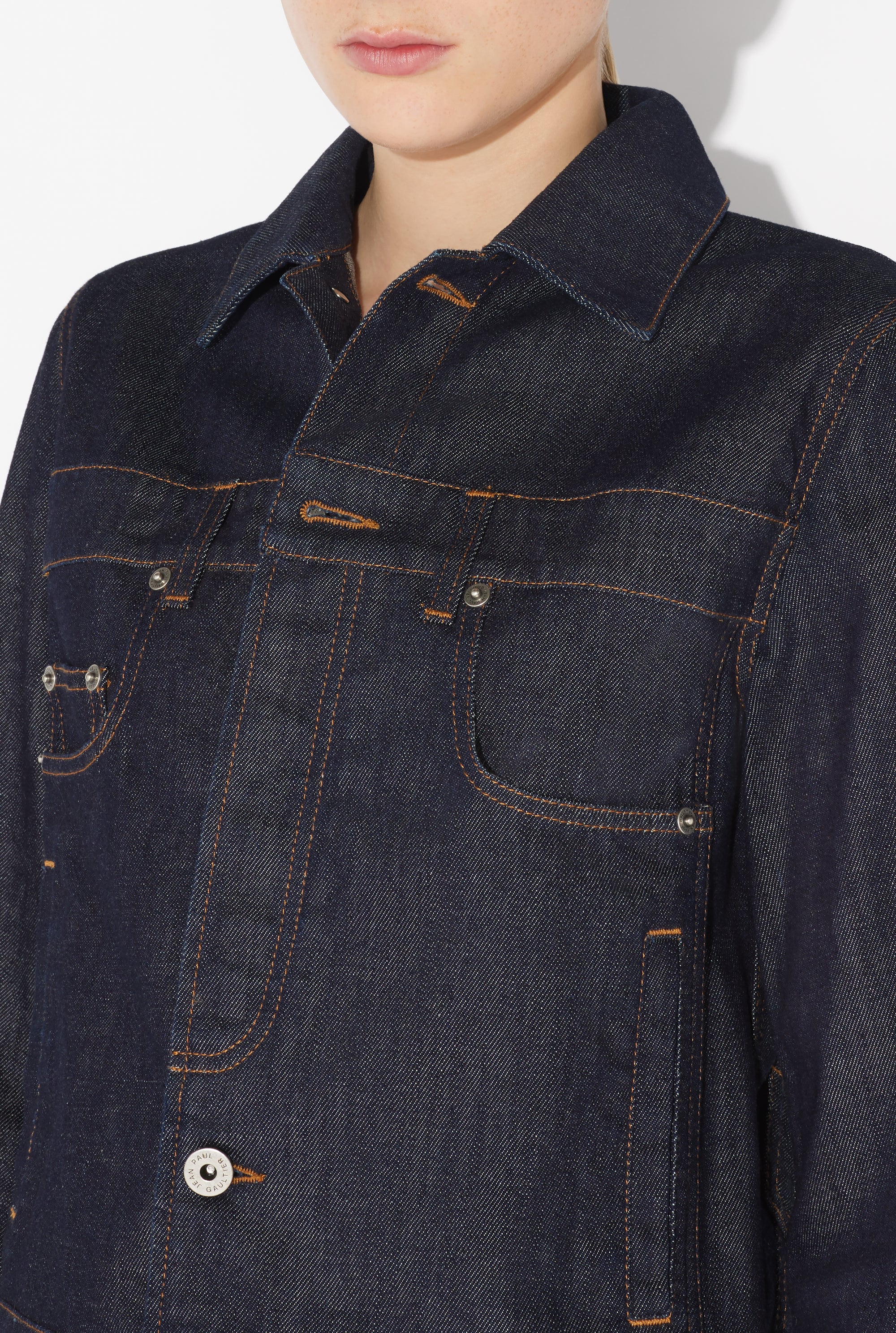 Veste Inversée en denim - Indigo