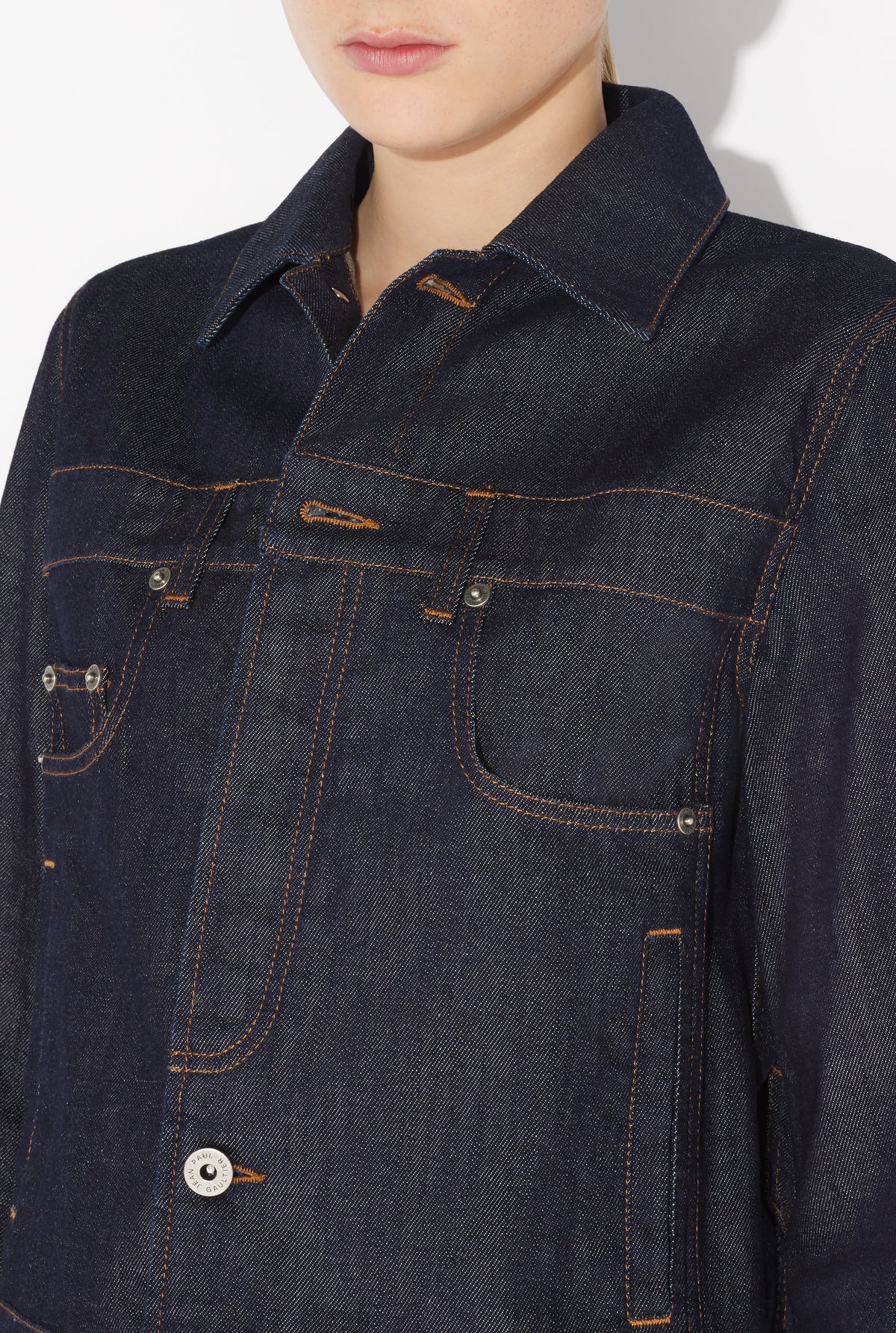Veste Inversée en denim - Indigo