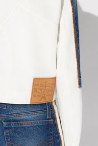 Veste Petit Grand en denim - Écru & Vintageblue
